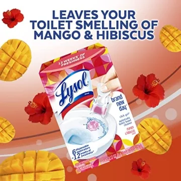 Lysol Click Gel Toilet Cleaner Mango Hibiscus 6 Pack