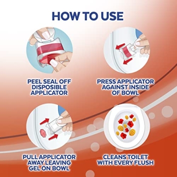 Lysol Click Gel Toilet Cleaner Mango Hibiscus 6 Pack