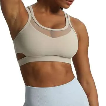 Aoxjox Women's Stylish Cross-Back Sports Bra
