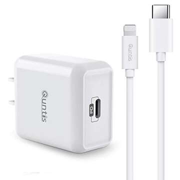 iPhone Fast Charger 20W USB-C with 6FT Lightning Cable