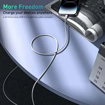 iPhone Fast Charger 20W USB-C with 6FT Lightning Cable