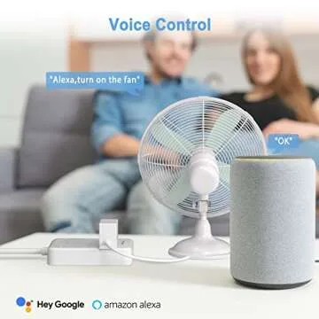 Smart Power Strip, TESSAN WiFi Flat Plug Strip with 3 Smart Outlets and 3 USB Ports, 6 Feet Extension Cord Surge Protector, Only 2.4 GHz Wi-Fi, Compatible with Alexa and Google Home, White