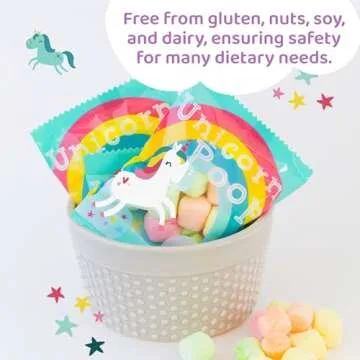 Unicorn Poop Candy - Made in the USA - 24 Unicorn Party Supplies - Unicorn Birthday Party Favors for Kids - Bulk Candy Packs for Classroom