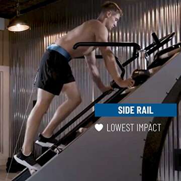 Jacobs Ladder X Commercial 4-Position Ladder Climber Exercise Machine | Self Powered - No Electricity Needed | Improved Digital Dashboard | Four Climbing Workout Positions