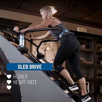 Jacobs Ladder X Commercial 4-Position Ladder Climber Exercise Machine | Self Powered - No Electricity Needed | Improved Digital Dashboard | Four Climbing Workout Positions