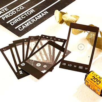 Vilikya 94pcs Movie Film Stickers for Scrapbook Kit