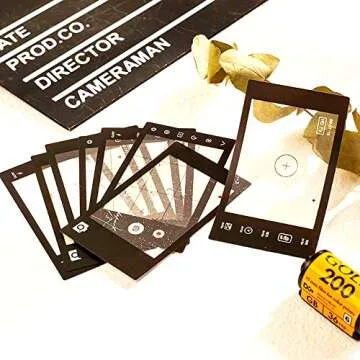 Vilikya 94pcs Movie Film Stickers for Scrapbook Kit