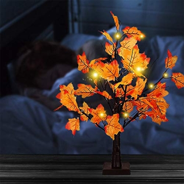 Artistic 24 LED Lighted Fall Maple Tree for Home Decor