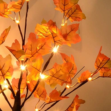 Artistic 24 LED Lighted Fall Maple Tree for Home Decor