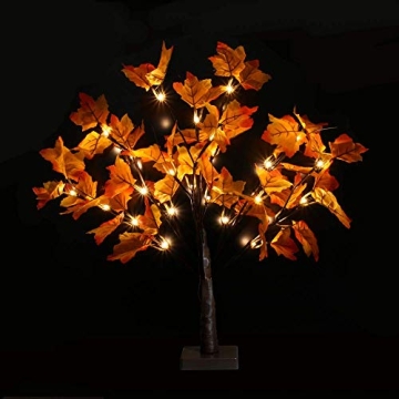 Artistic 24 LED Lighted Fall Maple Tree for Home Decor