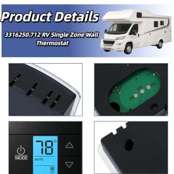 RV Thermostat Replacement for Dometic 3316250.712 Upgrade