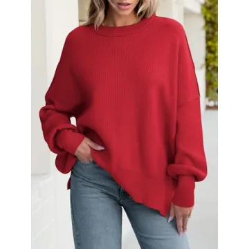 ANRABESS Oversized Fall Pullover for Chic Comfort