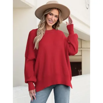 ANRABESS Oversized Fall Pullover for Chic Comfort
