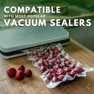 Premium 11x50 Vacuum Food Sealer Bags for Sous Vide Cooking