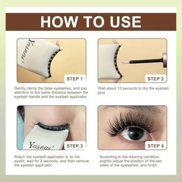 Lash Applicator Tool 2 PCS YASNAI Lash Clip, False Eyelash Applicator Tool Easy to Apply False Eyelashes, Lash Buddy Applicator Tool Eye Makeup Tools Lash Tweezers, pinzas para pestañas