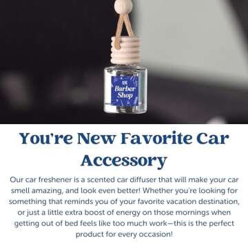 CANDECraftCo Long-Lasting Car Air Freshener - Fresh Linen