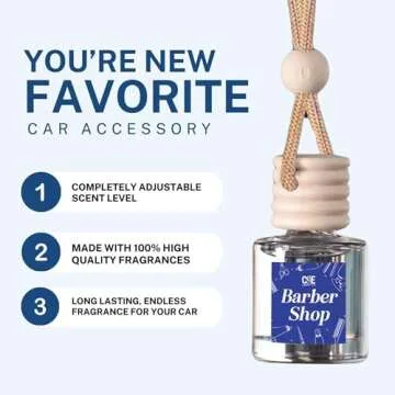 CANDECraftCo Long-Lasting Car Air Freshener - Fresh Linen