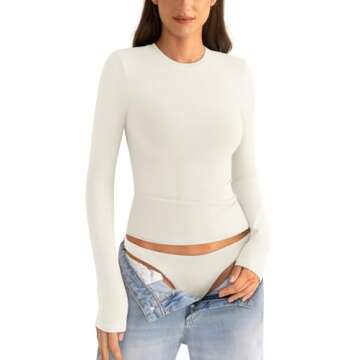 EasyGala Long Sleeve Cotton Shirts for Women - Trendy Basics