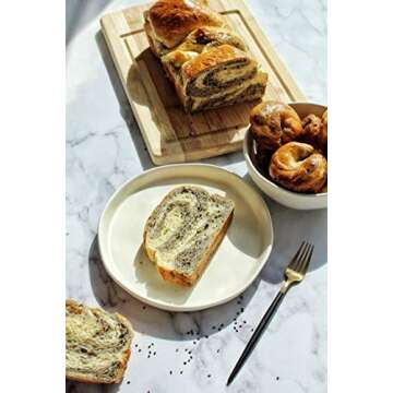 LE TAUCI 4 Piece Matte Glaze Dinnerware Set, Place Setting Service One Person, White