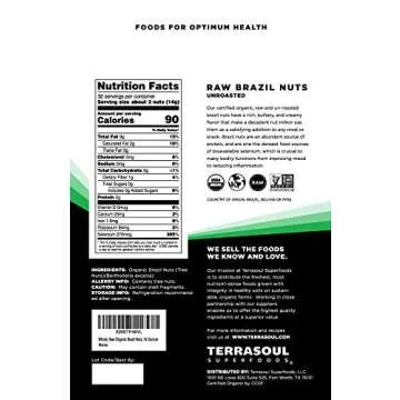 Terrasoul Superfoods Organic Brazil Nuts, 2 Lbs (2 Pack) - Raw | Unsalted | Rich in Selenium