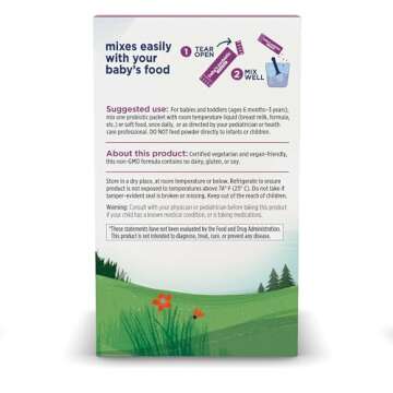 Nordic Naturals Baby’s Nordic Flora Probiotic Powder, Unflavored - 30 Packets - 4 Billion CFU - Digestive Health & Immune Support for Babies & Toddlers (6 Months to 3 Years) - 30 Servings