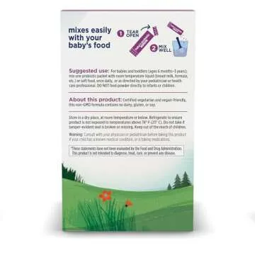 Nordic Naturals Baby’s Nordic Flora Probiotic Powder, Unflavored - 30 Packets - 4 Billion CFU - Digestive Health & Immune Support for Babies & Toddlers (6 Months to 3 Years) - 30 Servings