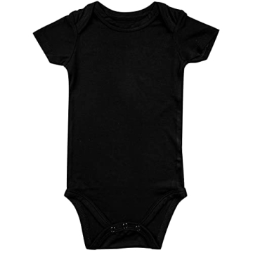 GUISBY Soft Rayon Baby Bodysuit for 0-3 Months