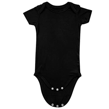 GUISBY Soft Rayon Baby Bodysuit for 0-3 Months