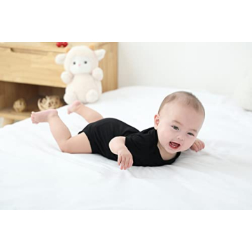 GUISBY Soft Rayon Baby Bodysuit for 0-3 Months