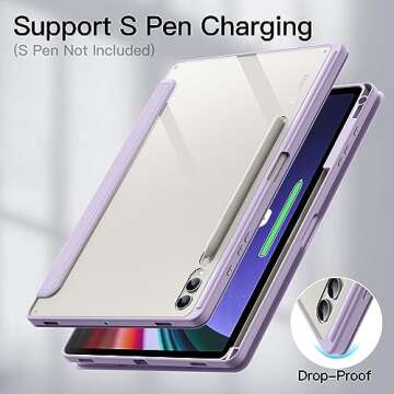 JETech Tablet Case for Samsung Galaxy Tab S10/S9 Plus