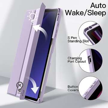 JETech Tablet Case for Samsung Galaxy Tab S10/S9 Plus