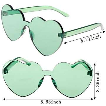 Xgood Heart Shaped Sunglasses - Colorful Fashion Accessory