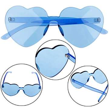 Xgood Heart Shaped Sunglasses - Colorful Fashion Accessory