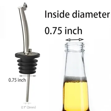 Durable 6 Pcs Pourers for Liquor, Oil, and Vinegar