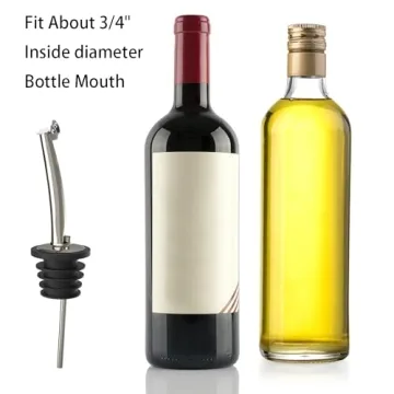 Durable 6 Pcs Pourers for Liquor, Oil, and Vinegar