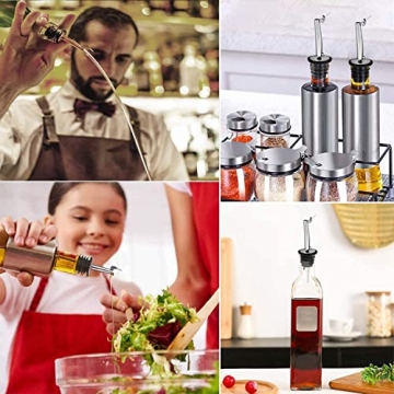 Durable 6 Pcs Pourers for Liquor, Oil, and Vinegar