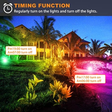 MELPO 30W LED Flood Light Remote Control RGB Colors