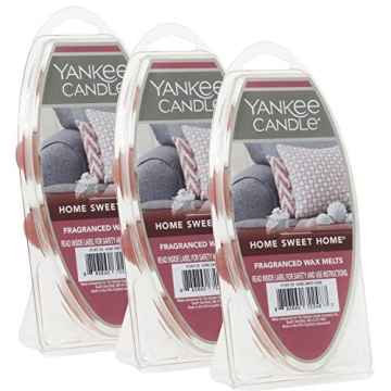 Yankee Candle Home Sweet Home Wax Melts, 6 Count Pack of 3 - Ideal for DIY Candle Making