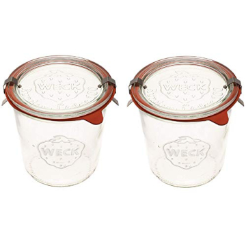 Weck Canning Jars 742 - Elegant Eco-Friendly Food Storage Set for Kitchen Enthusiasts
