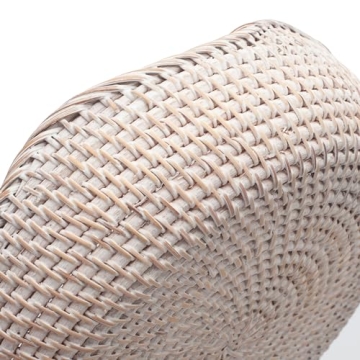 YANGQIHOME Rattan Baskets - Set of 3 for Stylish Organizing