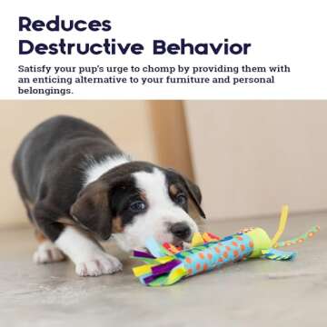 Petstages Cool Teething Stick for Dogs - Soothing Chew Toy for Teething Puppies - Freezable for Added Relief - Durable & Safe Dental Aid, Multicolor, One-Size