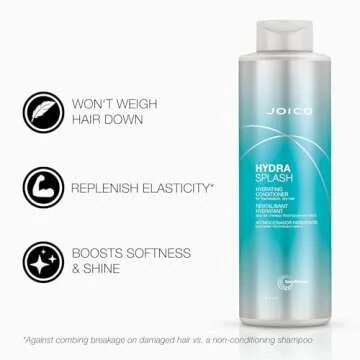Joico HydraSplash Hydrating Conditioner | For Fine, Medium, Dry Hair | Replenish Moisture | Add Hydration & Softness | With Sea Kelp & Coconut Water | 33.8 Fl Oz
