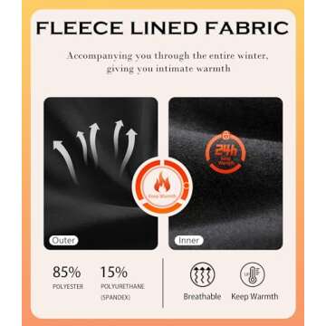 TELALEO Women's Thermal Shirts Fleece Lined Compression