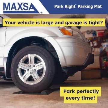 Maxsa Park Right 21.5" x 11" Parking Mat for Perfect Parking