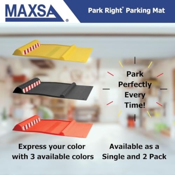 Maxsa Park Right 21.5" x 11" Parking Mat for Perfect Parking