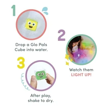 Glo Pals Light-Up Sensory Cubes - Water Activated Fun!