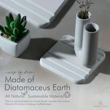 Maison Stone Bathroom Tray - Stylish & Absorbent Solution