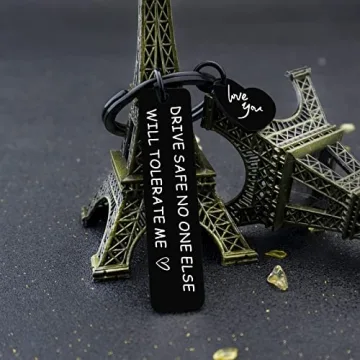 Sweetest Drive Safe Keychain for Men & Boyfriends
