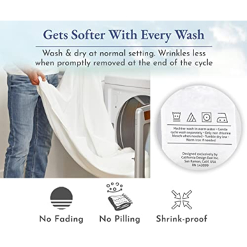 California Design Den Twin XL 400 Thread Count Cotton Sheets