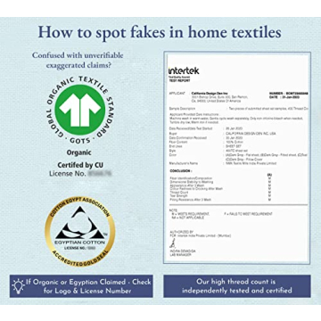 California Design Den Twin XL 400 Thread Count Cotton Sheets